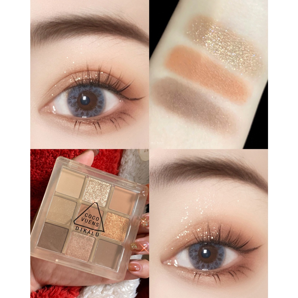 Bảng Phấn Mắt 9 Màu Dikalu Baby BB1 MMQ Loại Mới Hàng Nội Địa Trung