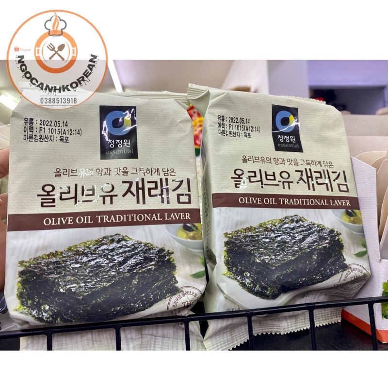 LÁ kim ăn liền dầu olive vị truyền thống 17gr Daesang