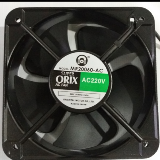 Quạt tản nhiệt Orix 220V 20x20cm