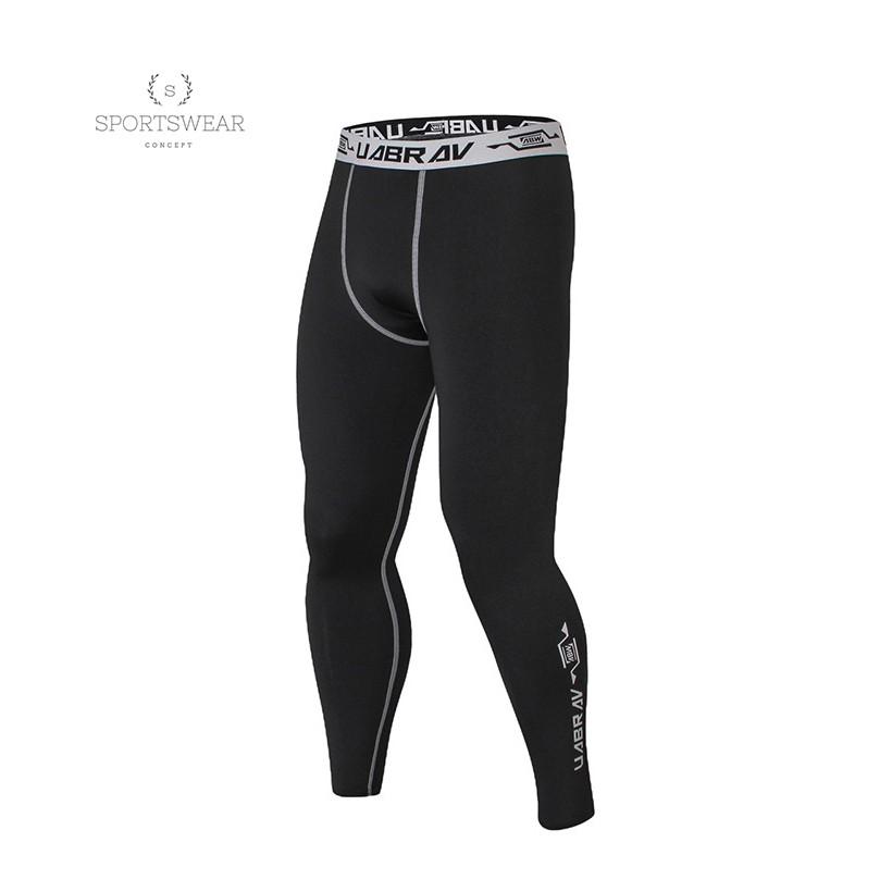 Quần tập gym thể thao combat UABRAV đen trơn Sportswear Concept thoải mái đàn hồi khô thoáng thiết kế tinh tế