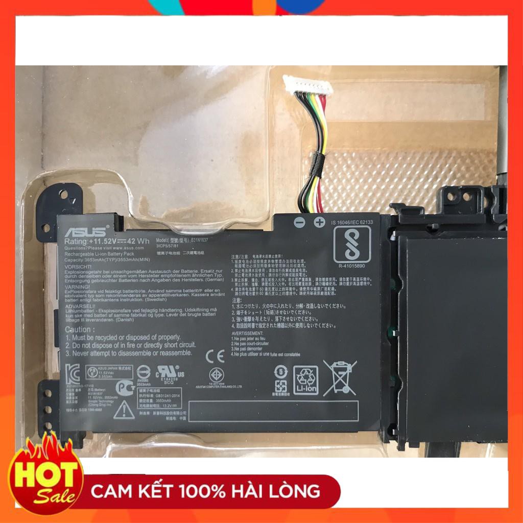 HÀNG ZIN  Pin(Battery) Asus VivoBook F510QA S15 X510U S510U X541U X542U B31N1637 Original