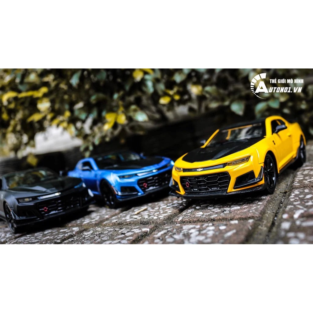 MÔ HÌNH XE CHEVROLET CAMARO BLUE 1:24 CHE ZHI 7386