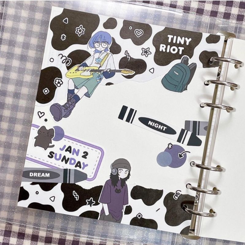 Sticker Bò Sữa Nhiều Màu - ST1122