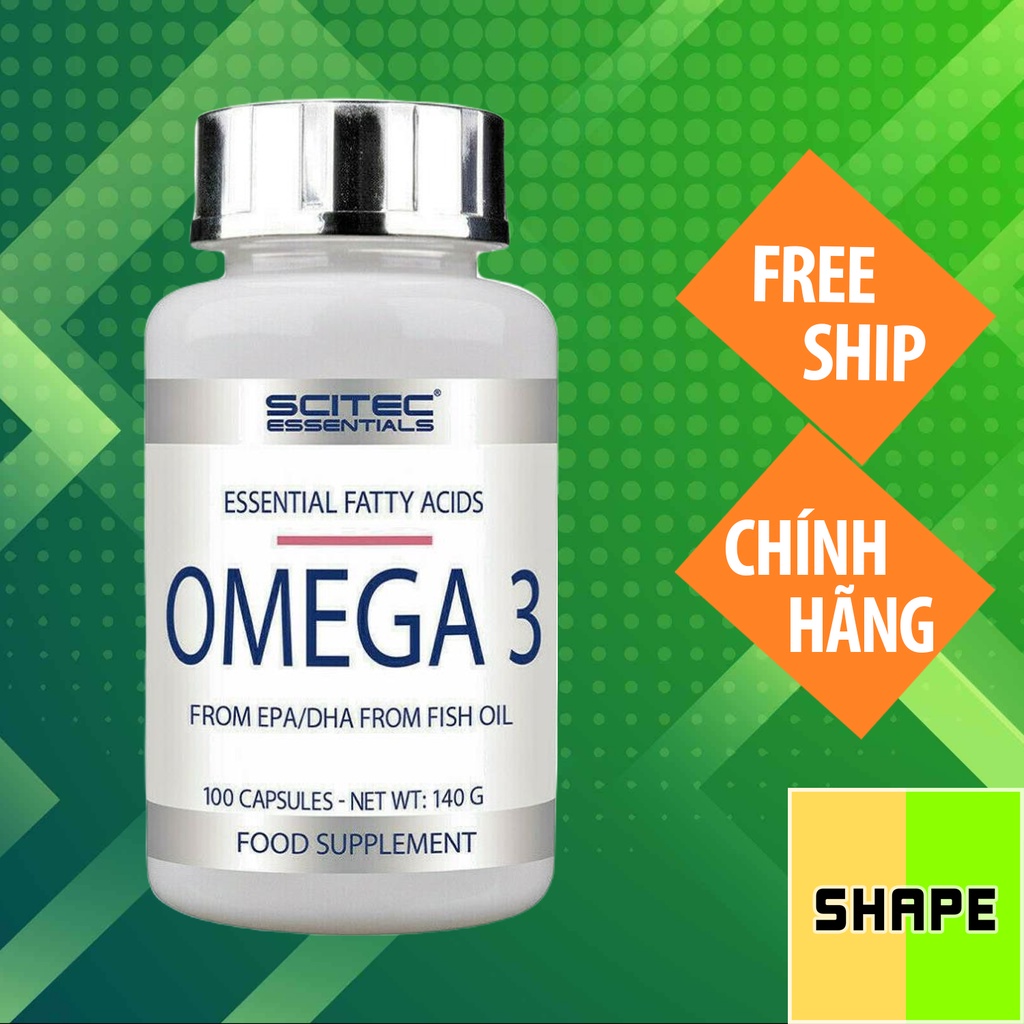OMEGA 3 | Dầu Cá Omega 3 Scitec Fish Oil 100 Viên - Chính Hãng - Cao Cấp - The Shape