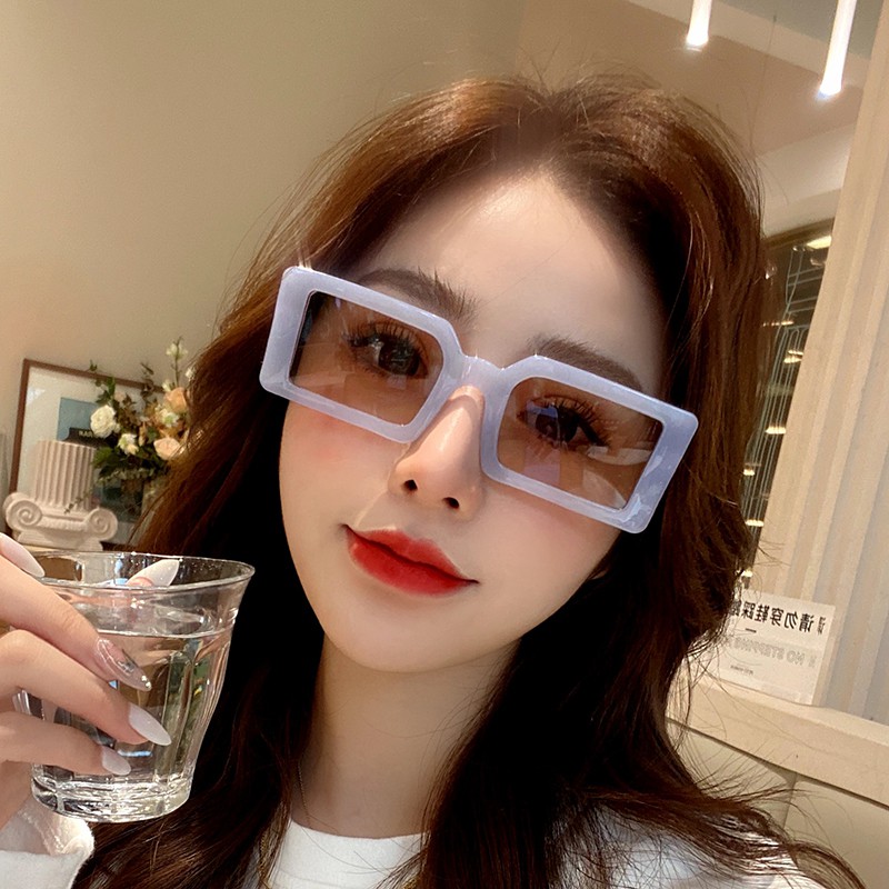 Kính mát gọng hình chữ nhật phong cách hàn quốc thời trang cho nữ