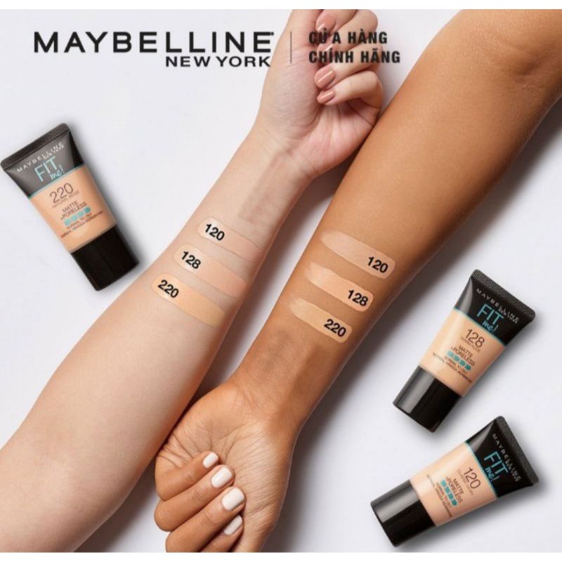 Kem Nền Mịn Nhẹ Kiềm Dầu Fit Me dạng tuýp Maybelline New York 18ml | BigBuy360 - bigbuy360.vn
