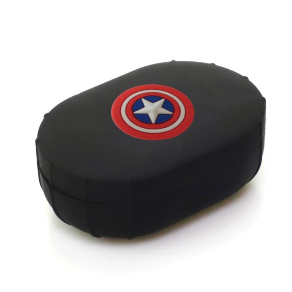 Bao silicon tai nghe Redmi Airdots logo Avenger - Case bọc hộp sạc Xiaomi Redmi Airdots logo Avenger