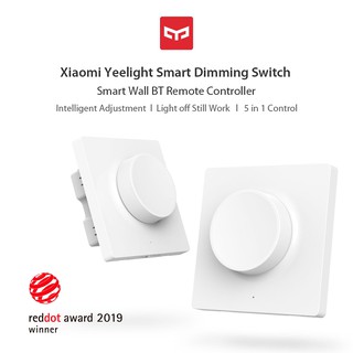 Công tắc đèn thông minh dán tường Smart Dimmer Switch Yeelight - Kết nối không dây Bluetooth với nhiều loại đèn Yeelight