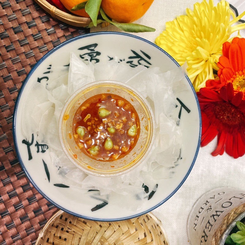 Bánh phơi sương chấm muối Sệt