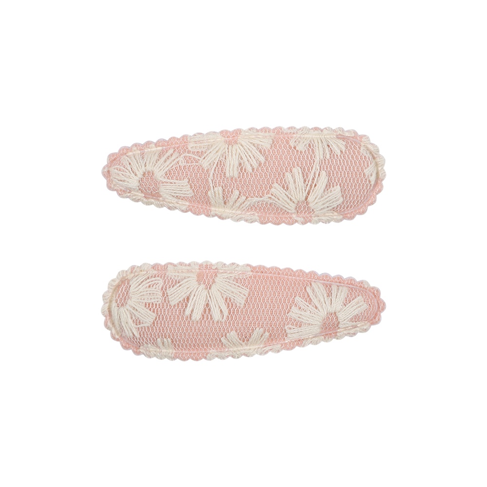 Bộ 10 Kẹp tóc KIDSBOWS họa tiết thêu hoa xinh xắn cho bé gái