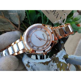 Đồng hồ nữ Bulova Diamond 98p134, auth sẵn ship