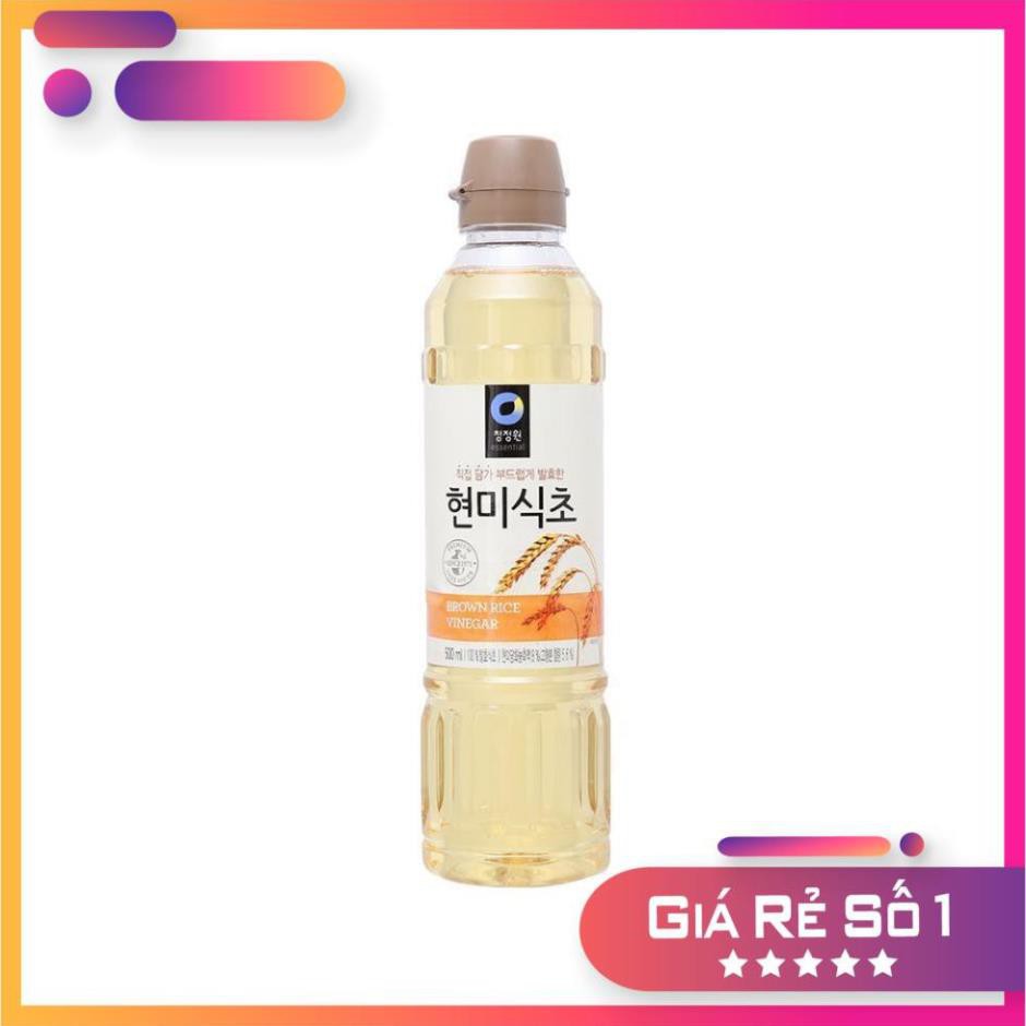 Daesang Giấm gạo lứt Chung Jung One chai 500ml - Nhập Khẩu Hàn Quốc