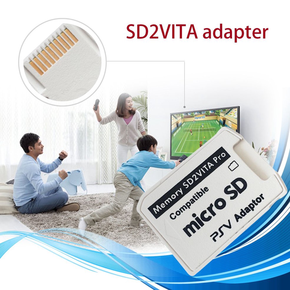 COD】Version 5.0 SD2VITA Adapter For PS Vita Memory TF Card for PSVita Game Card