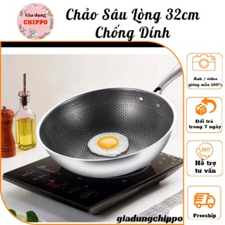 Chảo vân tổ ong sâu lòng 32cm chống dính tốt