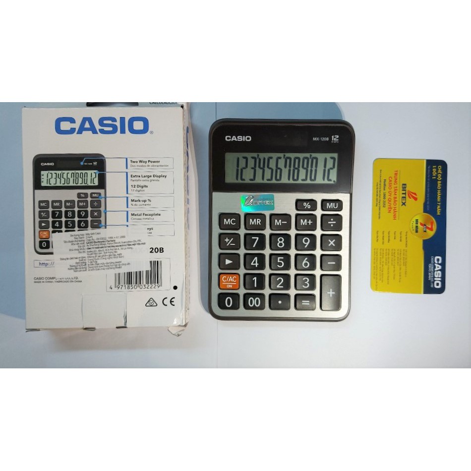 CHÍNH HÃNG- Máy tính CASIO MX-120B