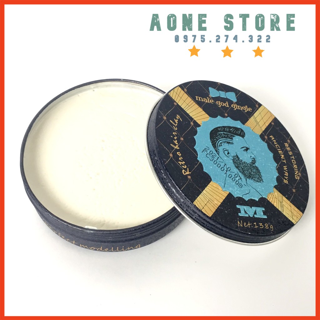 Sáp Vuốt tóc M Male God Gingle Retro Hair Clay