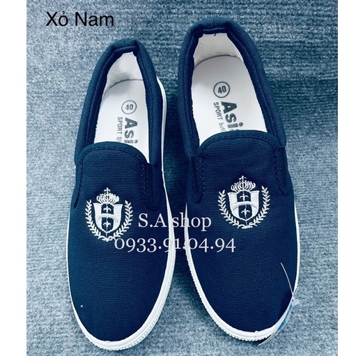 Giày thể thao xỏ/lười XANH NAM ASIA