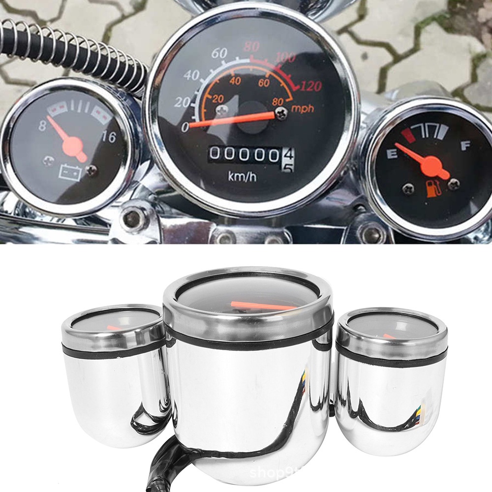 Bộ đồng hồ 3 chức năng ODO báo kim nhiên liệu và báo volt