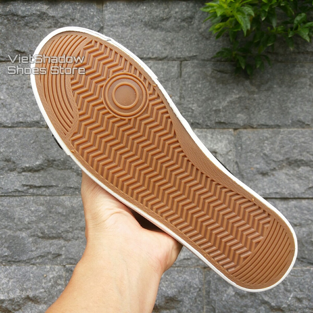 Slip on nam nữ - Giày lười vải &quot;little star&quot; - Vải thô 3 màu đen, trắng và xanh navy - Mã A511