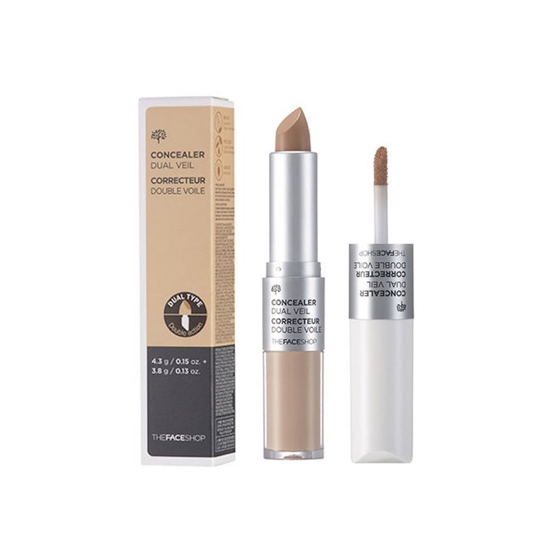 Che khuyết điểm 2 đầu Concealer Dual Veil Hàn Quốc