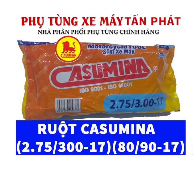 Ruột - Săm Xe Máy 275-300-17 Casumina các cỡ lốp sử dụng 275/300-17 và 80/90 -17 90/90 - 17 dành cho bánh Sau