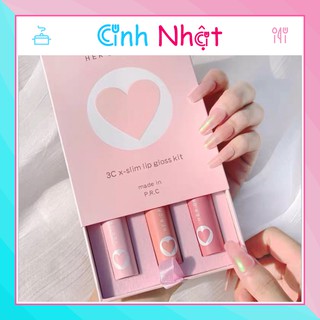 SÉT 3 CÂY SON KEM LÌ HEORANGE FLUFFY LIP GLAZE