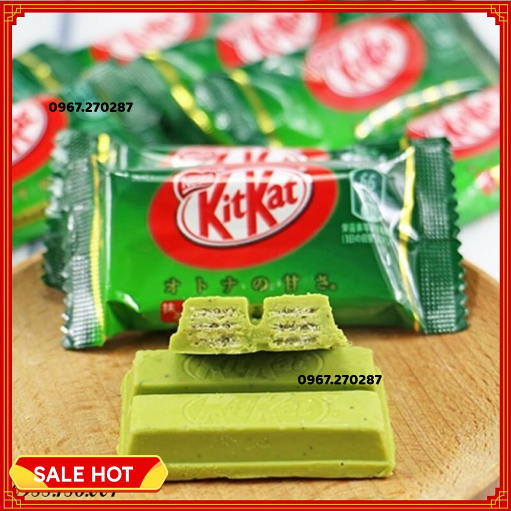 Bánh Nestle KitKat Trà xanh Nhật Bản 12 cái - 4902201172998 Date 2023 - Chính hãng