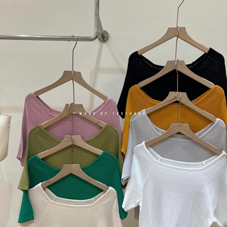 Áo len cộc crop A028
