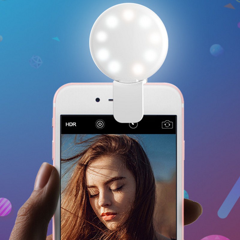 Đèn LED hỗ trợ ánh sáng chụp ảnh selfie cho điện thoại di động