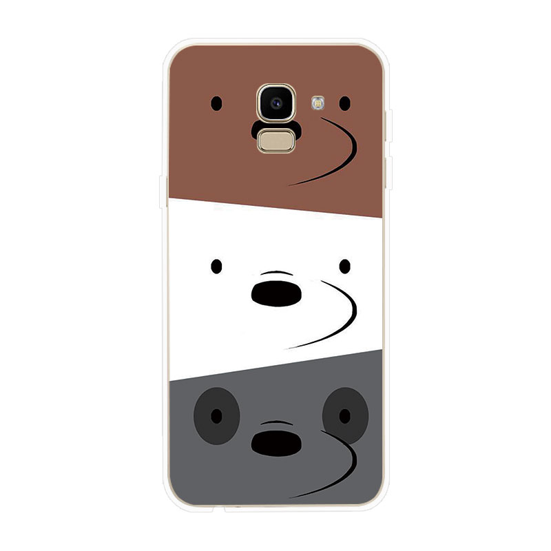 Ốp Lưng TPU Mềm Samsung Galaxy J2 Pro J4 J4+ J6 J6+ Plus J8 2018  Three Bare Bears 3