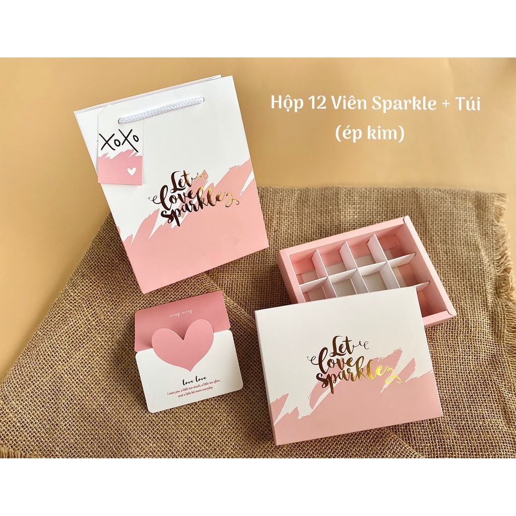 Hộp đựng socola 12 viên các mẫu