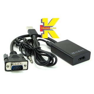 CÁP CHUYỂN ĐỔI VGA SANG HDMI CÓ AUDIO
