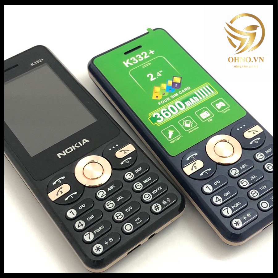 Điện Thoại Phổ Thông Giá Rẻ Nokia 4 Sim 4 Sóng Điện Thoại Đập Đá Cho Người Già - OHNO Việt Nam | BigBuy360 - bigbuy360.vn