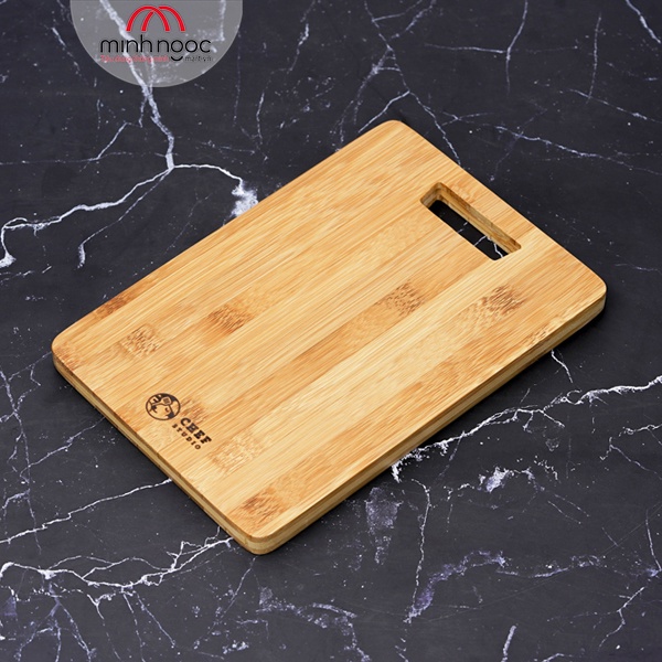 Thớt tre Chef Studio hình chữ nhật 26x18x1.5cm, MSP-CB24S. Cắt, thái rau củ, dùng decor món ăn, bày trí