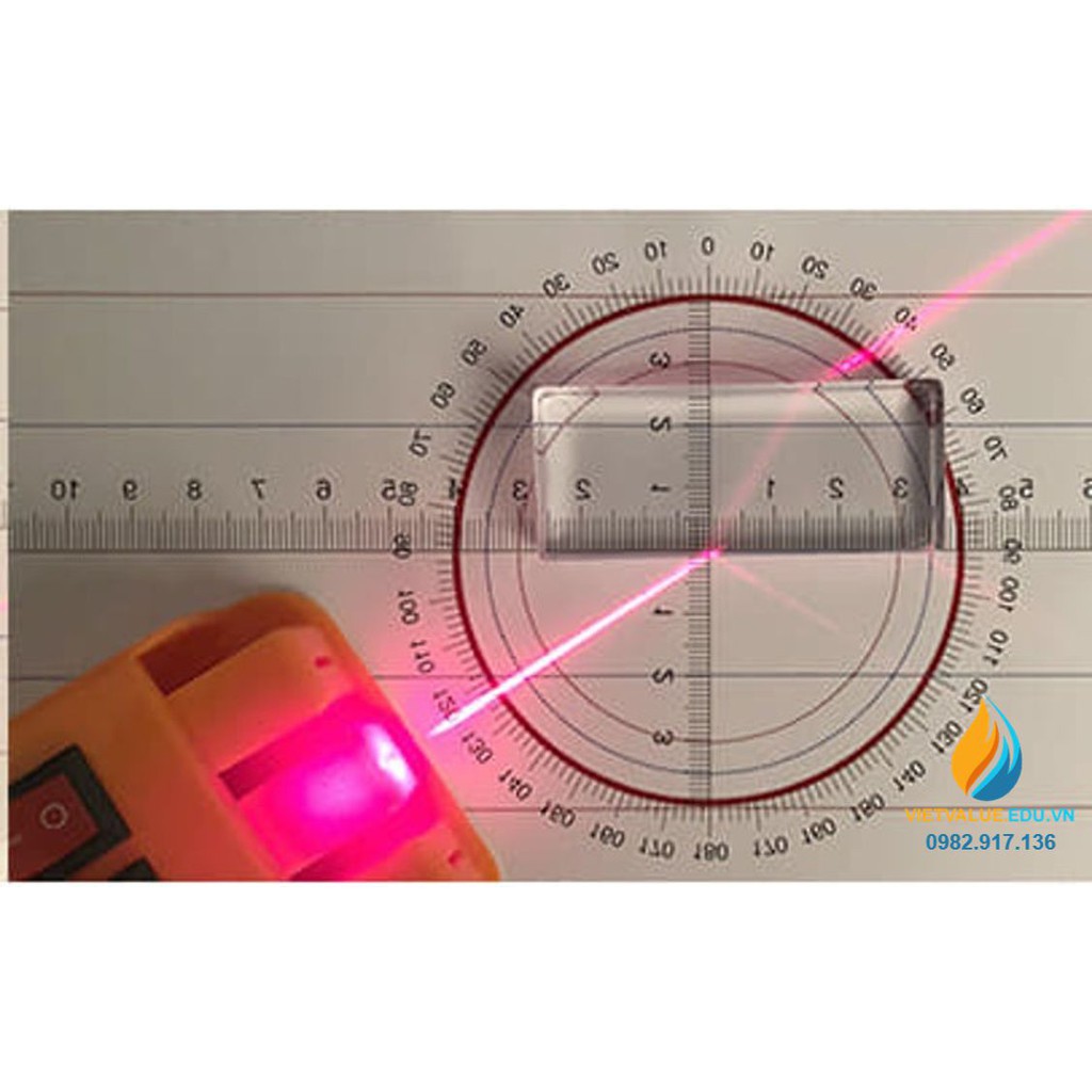 Bộ dụng cụ trình diễn quang học định luật tán sắc và khúc xạ 35 món