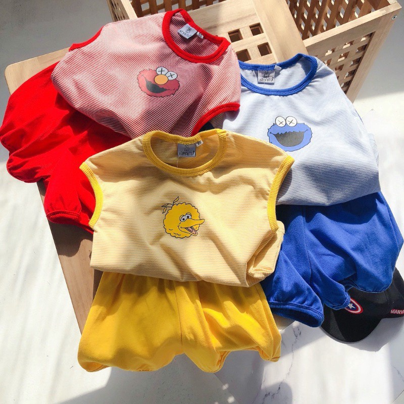 [Siêu Sale] BỘ CHIP SOC MINKY MOM THUN LẠNH DỆT CAO CẤP BÉ TRAI BÉ GÁI SIZE 4-14KG(CS)