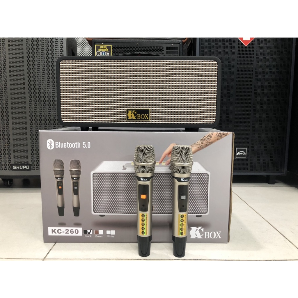 Loa Xách Tay Chính Hãng KCBOX KC 260 Trắng, Đen, Nâu