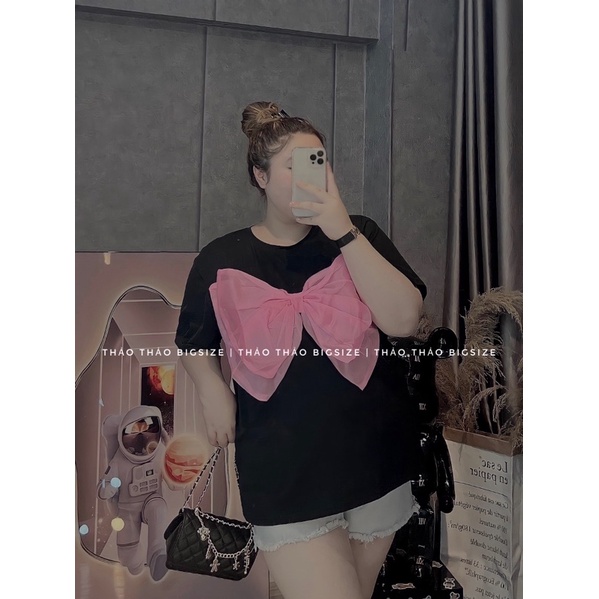 Áo phông nơ ngực siêu to - MÚP BIGSIZE 60-100KG