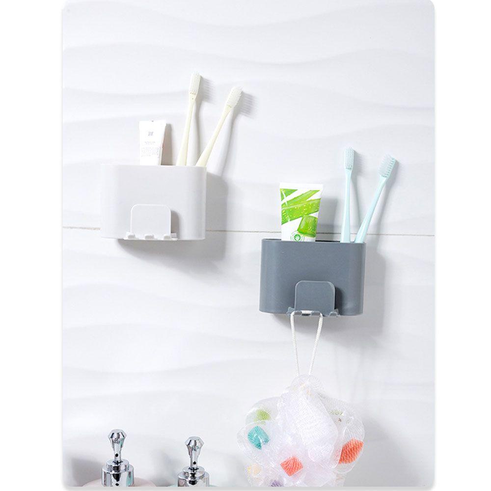 Giá Đỡ Bàn Chải Đánh Răng / Cốc Súc Miệng Gắn Tường Tiện Dụng Cho Phòng Tắm