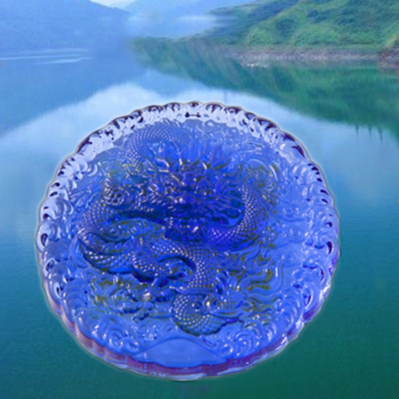 Tượng Phật Bằng Đá Pha Lê Họa Tiết Rồng Mandala Mani Tây Tạng Thiền Định Yoga Nhà Thờ Phật Giáo