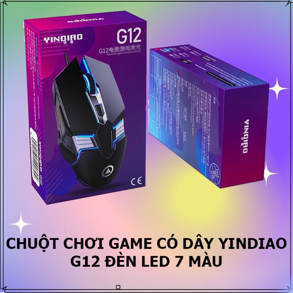 Chuột Có Dây Gaming, Thiết Kế Led 7 Màu Cùng 4 Mức DPI Điều Chỉnh Siêu Nhạy Phù Hợp Chơi Game, Làm Việc … CM2