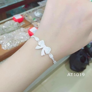 Lắc tay nữ hình nơ bạc 925