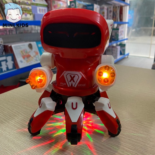 Đồ Chơi Trẻ Em Người Máy Vui Nhộn Phát Sáng Biết Nhảy Và Hát Theo Nhạc Cho Bé Thông Minh