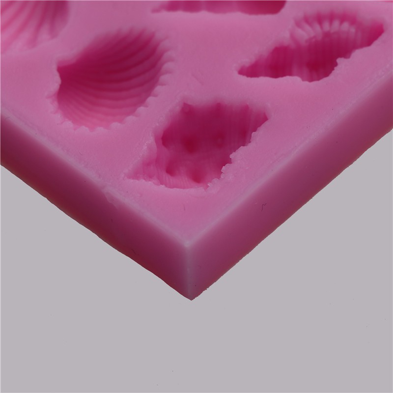 Khuôn Silicone Tạo Hình Vỏ Sò Làm Bánh Kẹo Chocolate