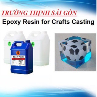 Keo Epoxy Resin Bộ 15Kg Trong Suốt Đổ Khối Lớn Không Vàng, Chịu Nhiệt Cao, Không Bọt