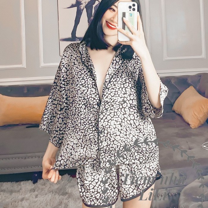Tổng hợp Đồ bộ nữ pijama mặc nhà quần dài, đùi tay lửng cánh dơi chất liệu Mango freesize | BigBuy360 - bigbuy360.vn