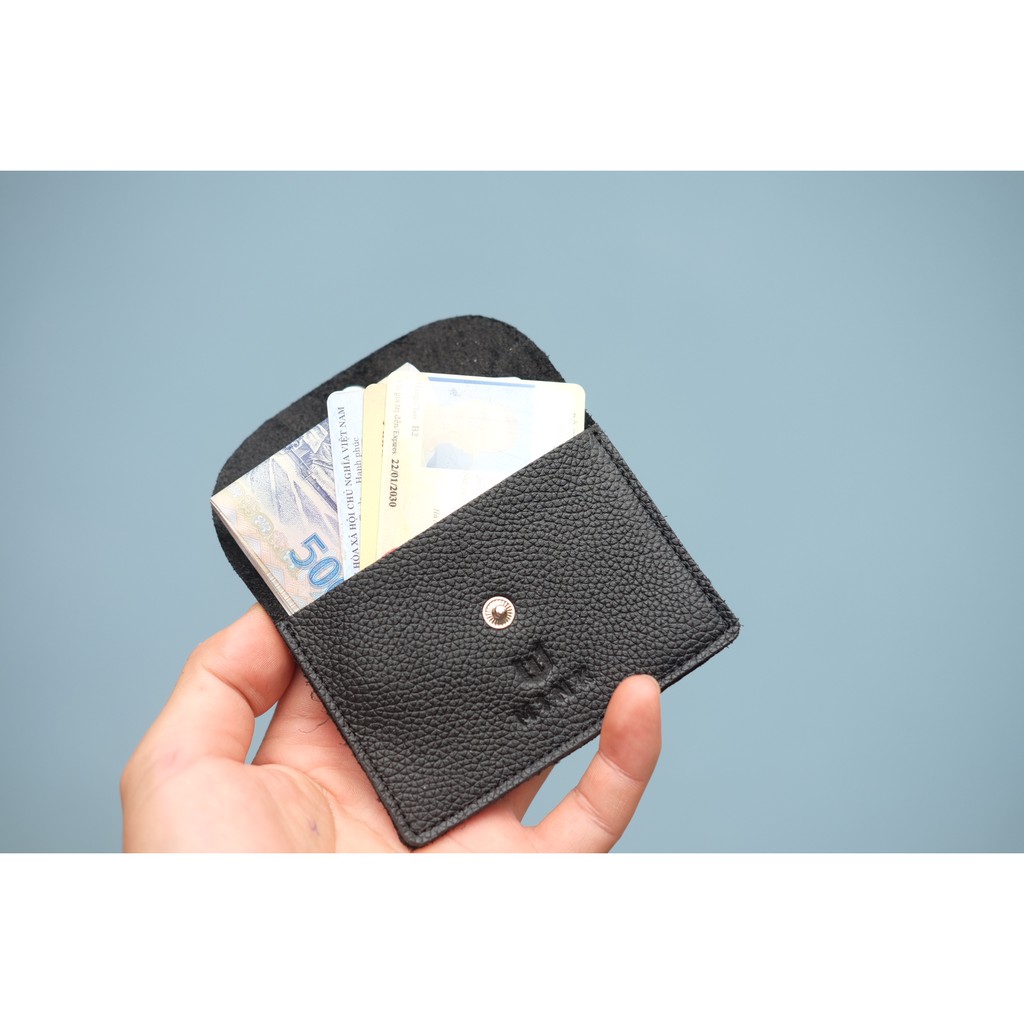 ENVI Keychain – Ví da thật nữ màu xanh cổ vịt - HT40-72.MINK