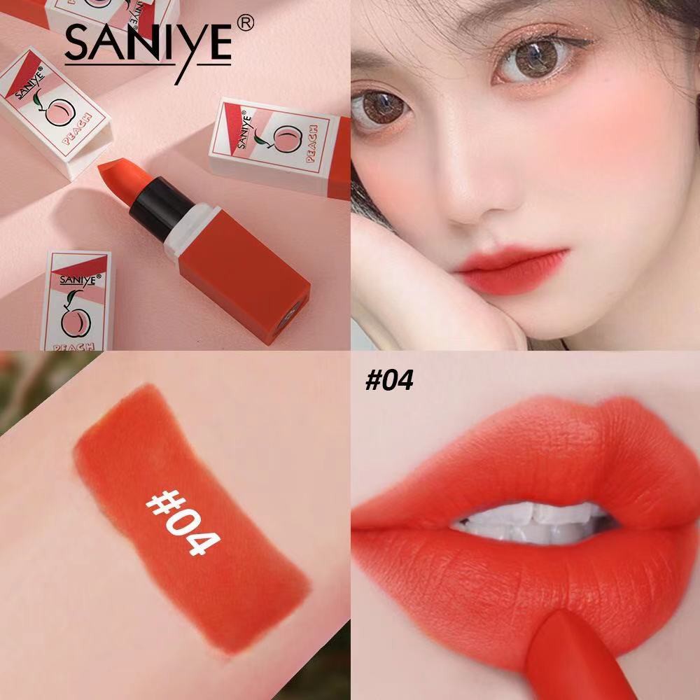 [Hàng mới về] Son môi Saniye chống thấm nước trang điểm lâu trôi 6 màu tùy chọn