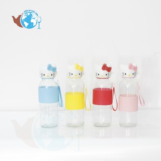 BÌNH NƯỚC THỦY TINH HELLO KITTY 300ML
