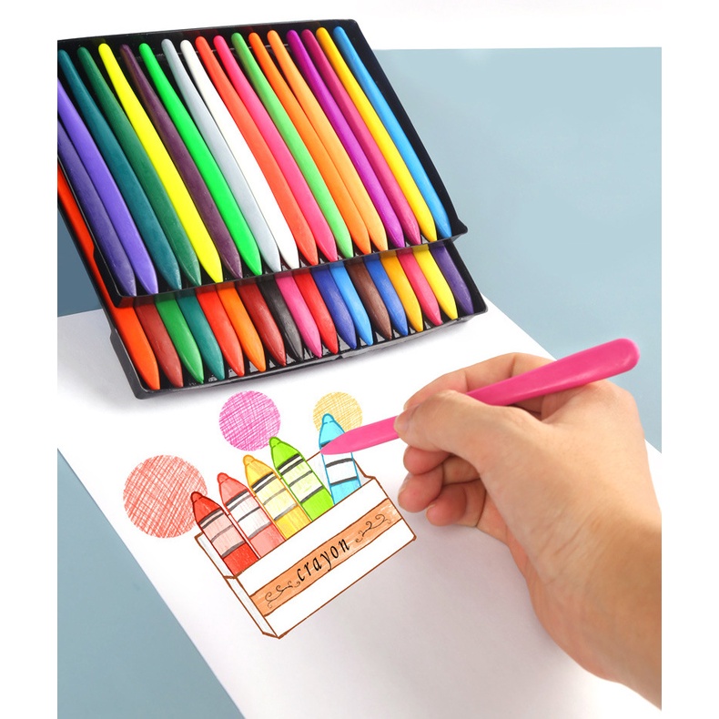 Bộ 24/36 Bút Màu Sáp Hữu Cơ Tự Nhiên An Toàn Cho Bé Tập Vẽ - Tiệm Tô Màu Thanh Xuân
